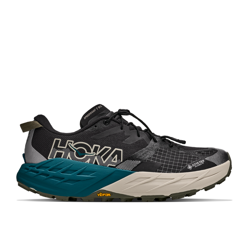 1176674-TKG | right | Image of HOKA Men's Speedgoat 7 GTX shoe in Tidal Wave / River Rock Grey