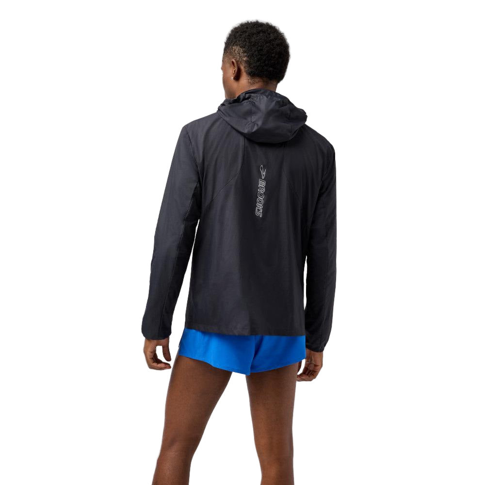 BROOKS Men's Canopy Packable Jacket Black - 211564-052