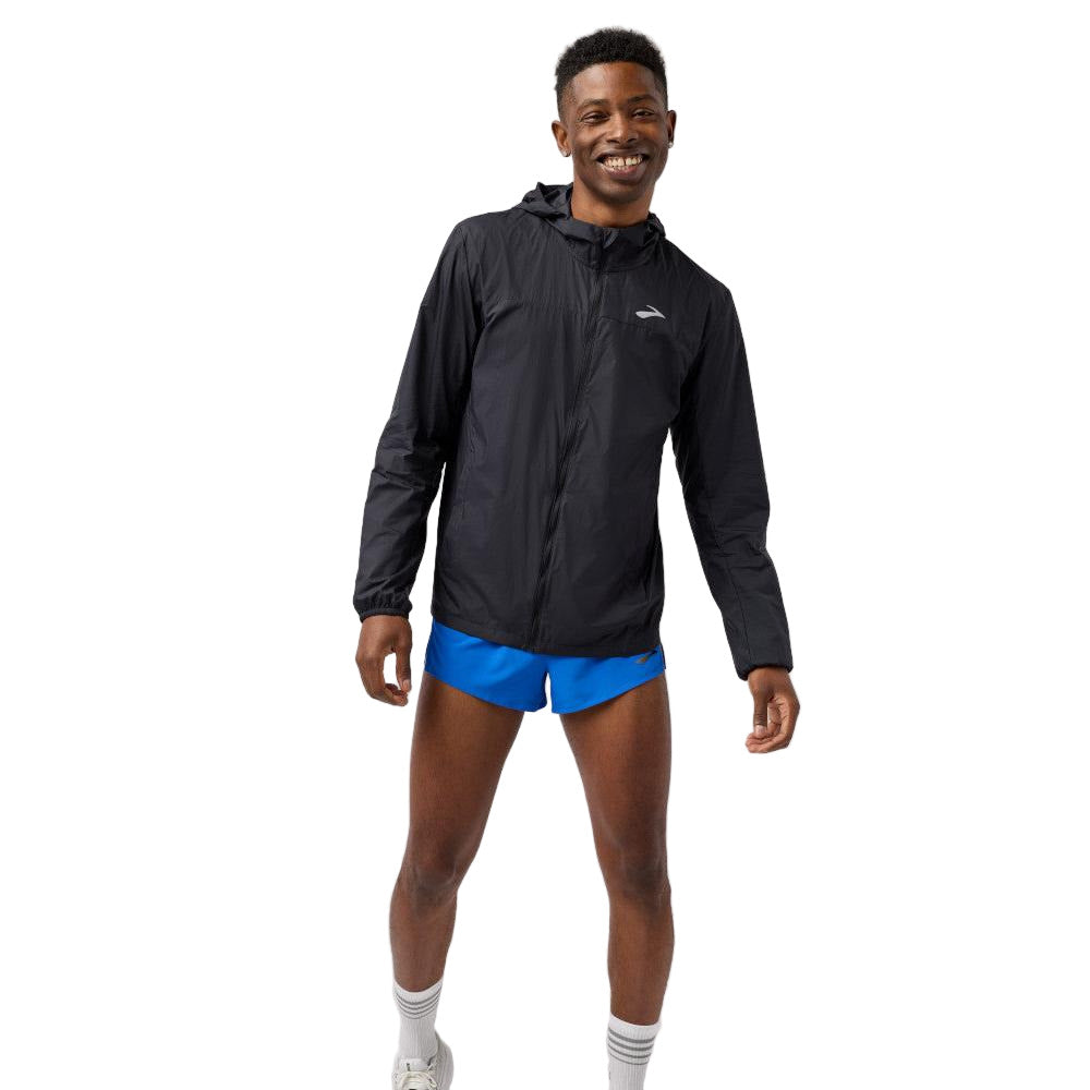 BROOKS Men's Canopy Packable Jacket Black - 211564-052