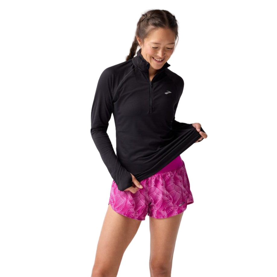 BROOKS Women's Dash 1/2 Zip 3.0 Black - 221733-001